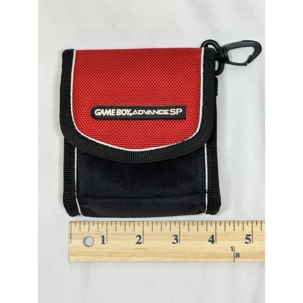 Official Genuine Nintendo Game Boy Advance SP System Soft Carry Travel Case Red - Picture 5 of 9
